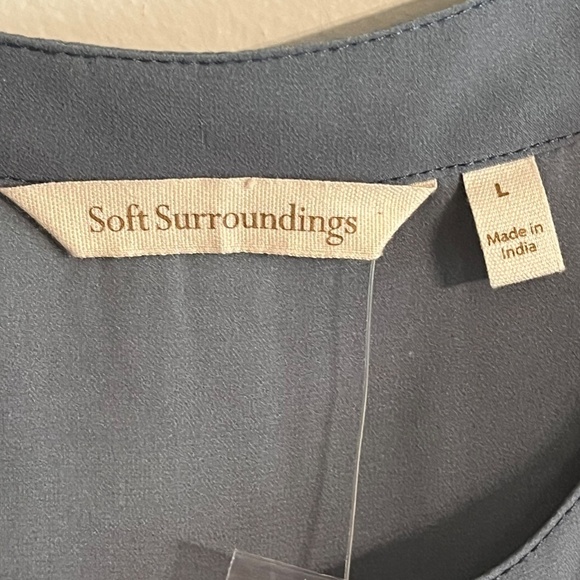 Soft Surroundings Top Women L Floral Pullover Tunic Boho Western Retro Classic - Picture 7 of 14